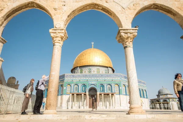 Temple Mount Kudüs'te Rock caminin kubbe — Stok fotoğraf