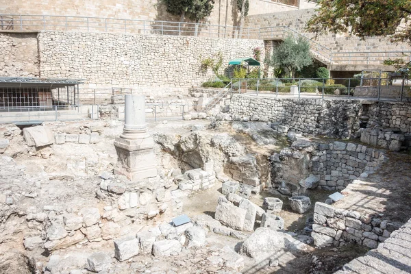 毕士大池在耶路撒冷的遗骸 — 图库照片