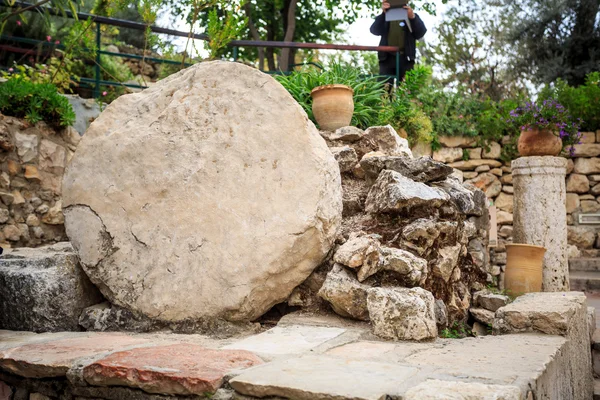 Golghota bekend als de Garden Tomb, Jeruzalem, Israël — Stockfoto