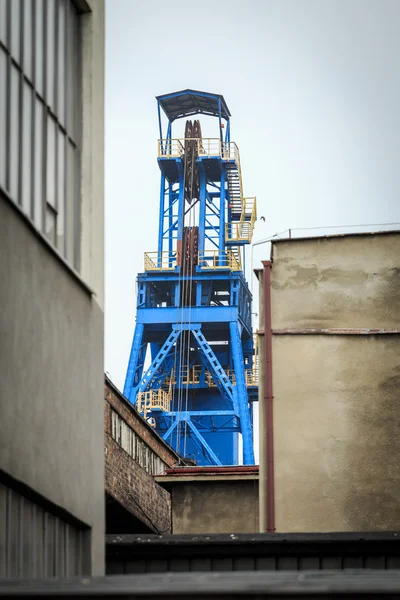 Bergbauschacht. Kohle wird seit Jahren in Schlesien gefördert. — Stockfoto