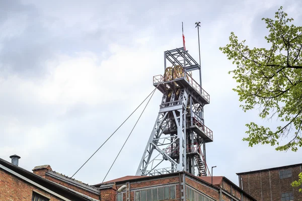 Bergbauschacht. Kohle wird seit Jahren in Schlesien gefördert. — Stockfoto