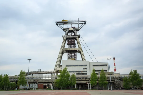 Mining shaft. Coal has been excavated on Silesia for years. — Stock Photo, Image