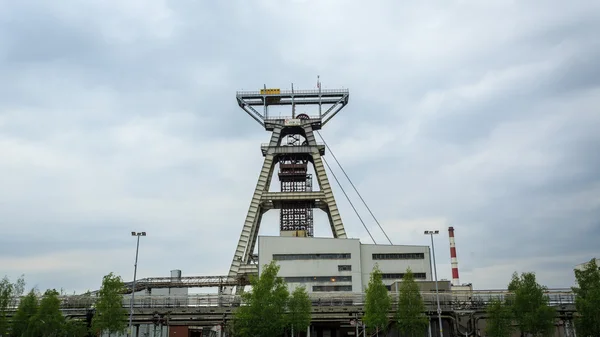 Bergbauschacht. Kohle wird seit Jahren in Schlesien gefördert. — Stockfoto