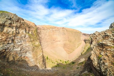 Taşlar ve külleri Vesuvius krater, İtalya
