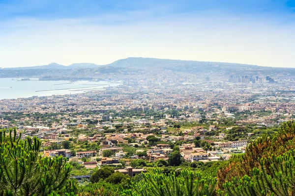 Napoli Vezüv Yanardağı, İtalya alınan Körfez — Stok fotoğraf