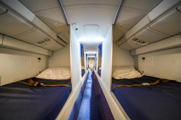 Luxury cabin for airplane crew — Stock Photo, Image