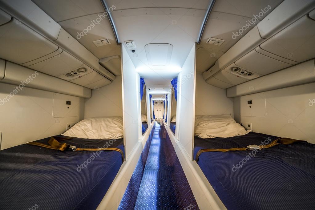 Luxury cabin for airplane crew Stock Photo by ©Sopotniccy 123457708