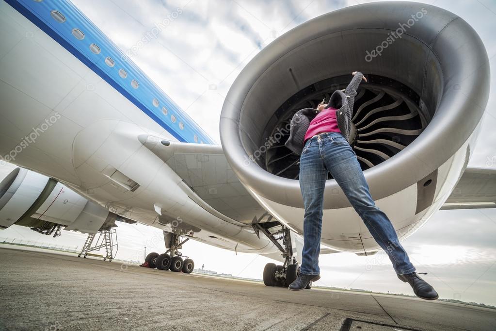 Gay men in shower Suck into jet engine