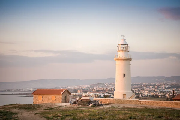 Faro nella storica Paphos, Cipro — Foto Stock