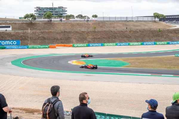 Portimao Portugal Octobre 2020 Les Gens Regardent Championnat Formule Sur — Photo