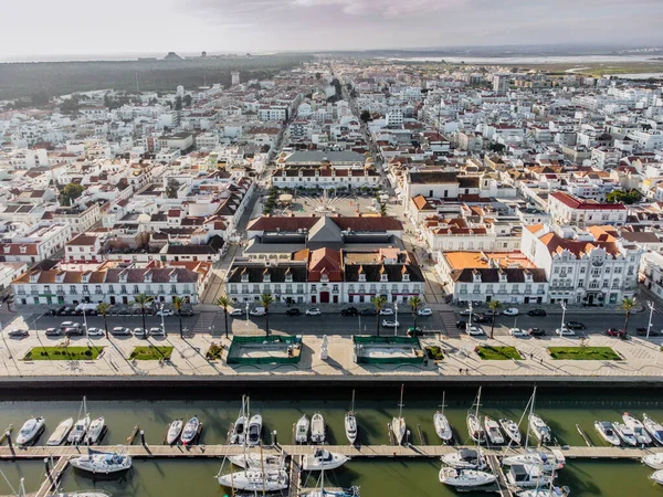 Aerial View Vila Real Santo Antonio Algarve Portugal — ストック写真