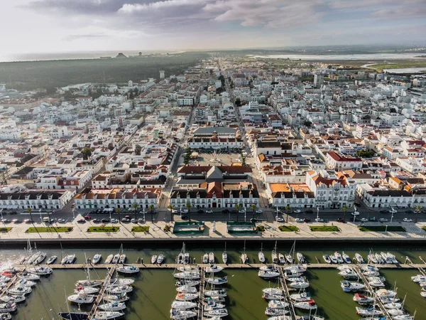 Aerial View Vila Real Santo Antonio Algarve Portugal — ストック写真