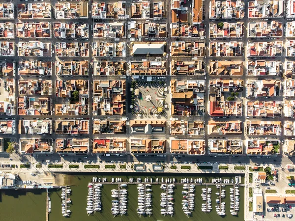 Aerial View Vila Real Santo Antonio Algarve Portugal — Stockfoto