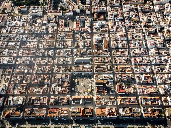 Aerial view of Vila Real de Santo Antonio, Algarve, Portugal