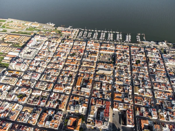 Aerial View Vila Real Santo Antonio Algarve Portugal — 图库照片