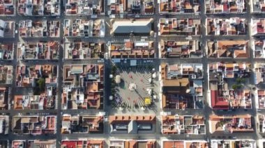 Vila Real de Santo Antonio 'nun Algarve, Portekiz' deki hava manzarası