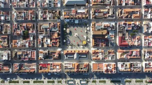 Letecký pohled na Vila Real de Santo Antonio, Portugalsko — Stock video