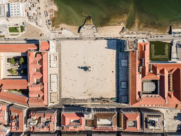 Handel Square Centrala Lissabon Kallas Praca Comercio Portugal — Stockfoto