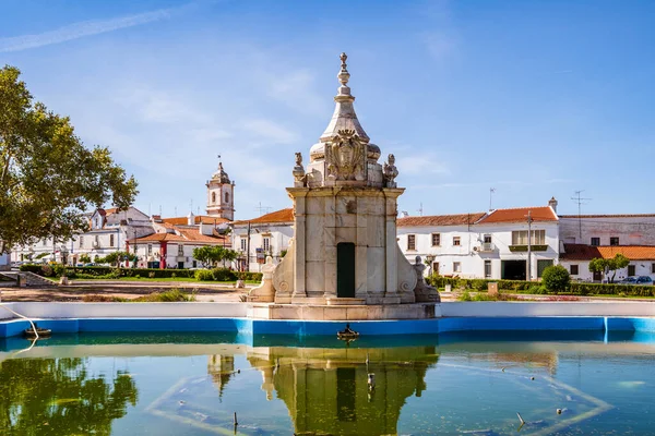 Fountain Das Bicas Híres Nevezetessége Történelmi Borba Alentejo Portugália — Stock Fotó