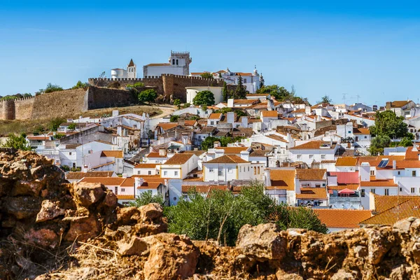 Paisaje Urbano Ciudad Histórica Con Castillo Estremoz Alentejo Portugal — Foto de Stock