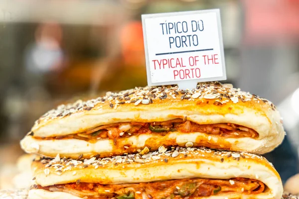 Típico Snack Porto Vendido Norte Portugal — Fotografia de Stock