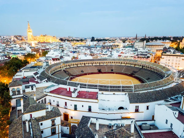 Bullring Real Maestranza Caballera Surrounded White Architecture Sevilla Andalusia Spain — Stock Photo, Image