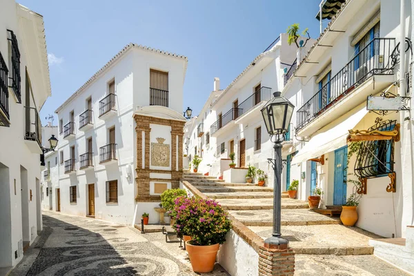 Cidade Pitoresca Frigiliana Localizada Região Montanhosa Málaga Costa Del Sol — Fotografia de Stock