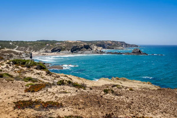 Beautiful Landscape Seascape Zambujeira Mar Vicentina Coast Natural Park Alentejo — Stock Photo, Image