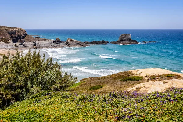 Prachtig Landschap Zeegezicht Zambujeira Mar Natuurpark Vicentina Coast Alentejo Portugal — Stockfoto