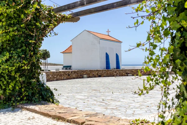 Una Cappella Sul Mare Zambujeira Mar Alentejo Portogallo Europa — Foto Stock