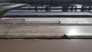 Faro, Algarve, Portekiz 'de tuzlu su.