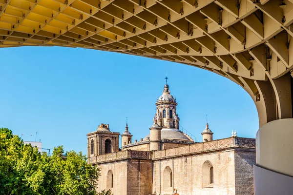 View Old Anunciation Church Taken Setas Sevilla Landmark Seville Andalúzia — Stock Fotó