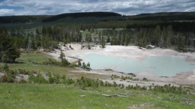 Jeotermal Havuzu, çamur yanardağ, yellowstone Milli Parkı