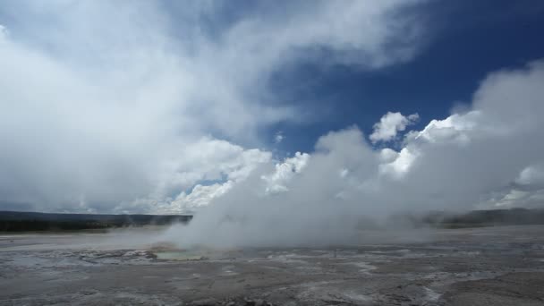 Clepsydra Geyser in Yellowstone National Park — Stock Video