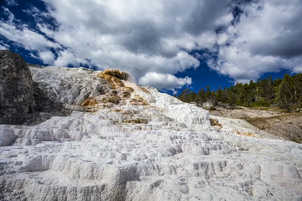 Mamut Hot Springs, Park Narodowy Yellowstone — Zdjęcie stockowe