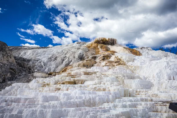 Mamut Hot Springs, Park Narodowy Yellowstone — Zdjęcie stockowe