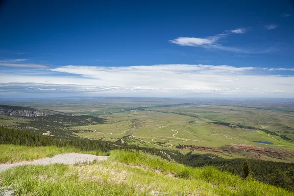 Landscape of huge, flat plateau, prairie. — Stock Photo, Image