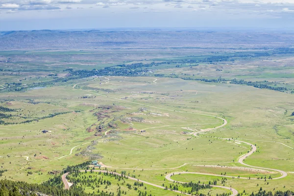 Landscape of huge, flat plateau, prairie. — Stock Photo, Image