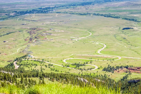 Landscape of huge, flat plateau, prairie. — Stock Photo, Image