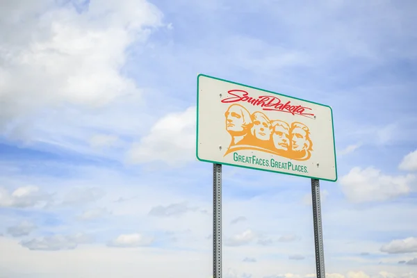 Welcoming sign to South Dakota — Stock Photo, Image
