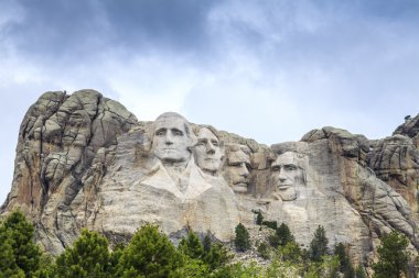 Presidents of Mount Rushmore National Monument. clipart