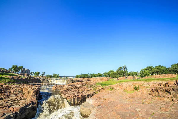 Sioux falls, Güney dakota, ABD şelaleler — Stok fotoğraf