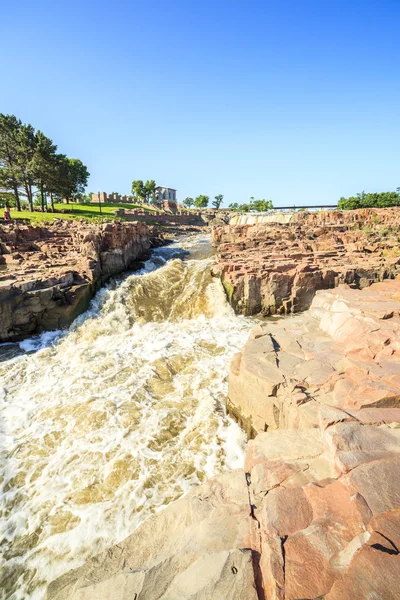 Waterfalls in Sioux Falls, South Dakota, USA — Stock Photo, Image