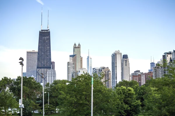 Chicago manzarası, Illinois, ABD — Stok fotoğraf