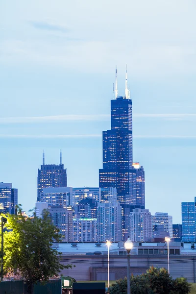 Chicago manzarası, Illinois, ABD — Stok fotoğraf