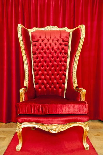 Red royal throne — Stock Photo, Image