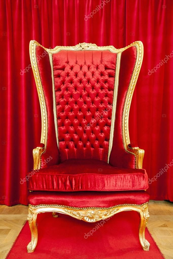 Red royal throne — Stock Photo © Sopotniccy 59804099