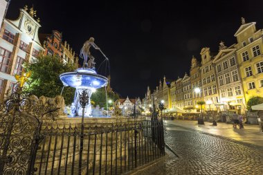 Neptün Çeşmesi, Gdansk, Polonya