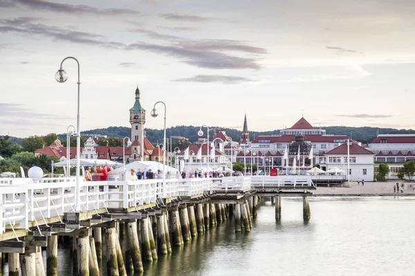 Den längsta träpiren i Europa — Stockfoto