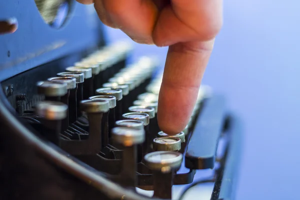 Primo piano della macchina da scrivere vintage . — Foto Stock